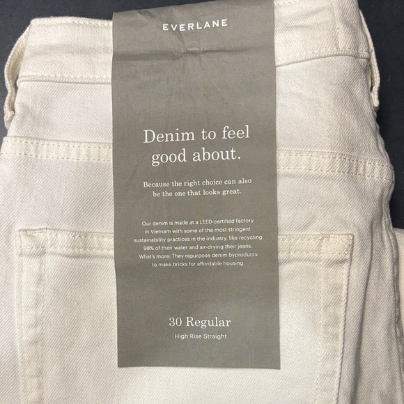 Everlane Denim - Everlane High-Rise White Jeans